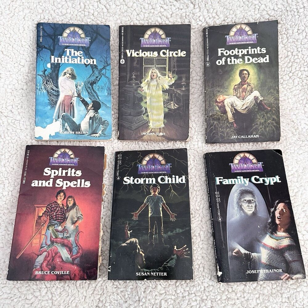 Twilight Where Darkness Begins Book Lot Of 6 Vintage Teen Horror Novels